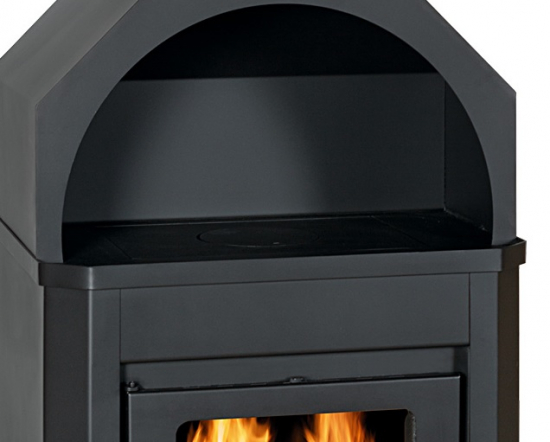 EEK A Kaminofen Prity D + Herdplatte -15kW Werkstattofen Ofen + BIMSCHV II