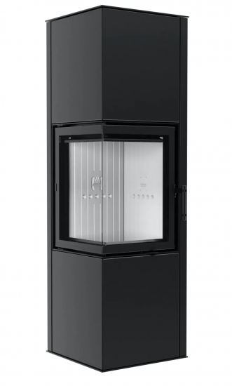 EEK A+ Eck-Kaminofen Hitze SIGA, raumluftunabh. -6,5kW