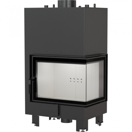 *EEK A Wasserführender Eck-Kamineinsatz Kratki MBZ 13 rechts mit Klapptür - 13kW