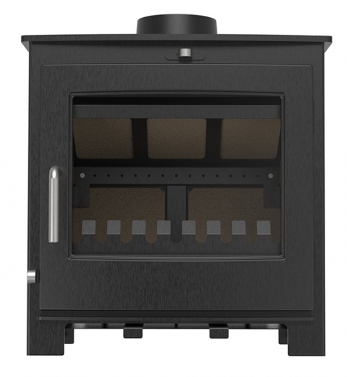 EEK A Kleiner Kaminofen K05, externe Zuluft, Holz&Kohle + dauerbrandf. – 4,6/6,2 kW