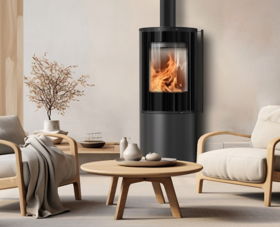 *Runder Kaminofen Kratki SVEN Ø 150 - 7 kW