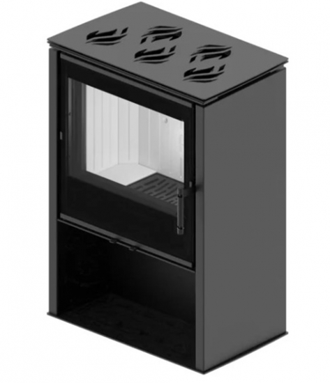 EEK A+ Kaminofen mit Herdplatte HITZE LUPO M mit Herdplatte - 8,7 kW