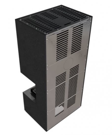 Kaminbausatz EASY STONE BOX Kratki NBC 7 - INDIAN BLACK 7KW