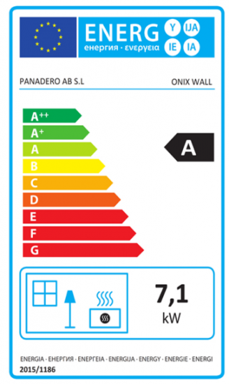 EEK A - Wandkaminofen Panadero Onix Wall - 7,1 kW