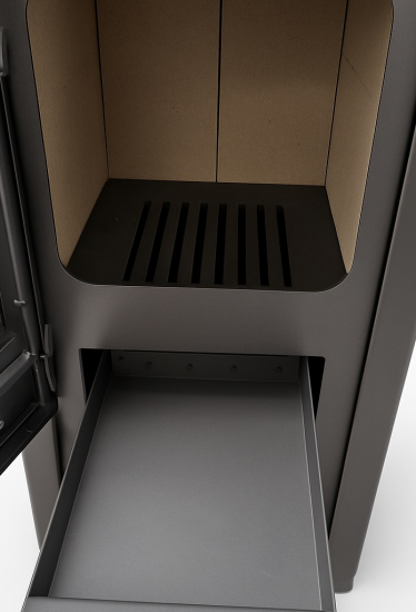 EEK A+ Kleiner Kaminofen Okta S Lite gussgrau - 3,9kW