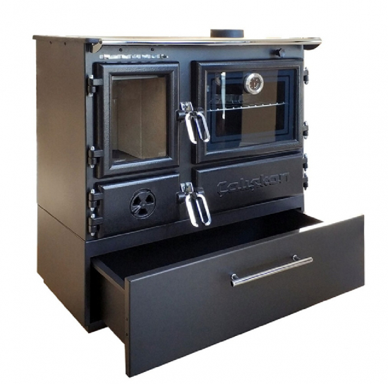 EEK A - Holzherd Modell 214 BOX mit 6,04kW - Viel Gusseisen!