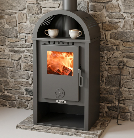 EEK A+ Kaminofen B10 - 4.0  mit 7,0 kW black