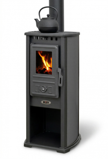 EEK A+ Kaminofen BERNA LUX G 4.0 anthrazit-grau mit 5,9 kW