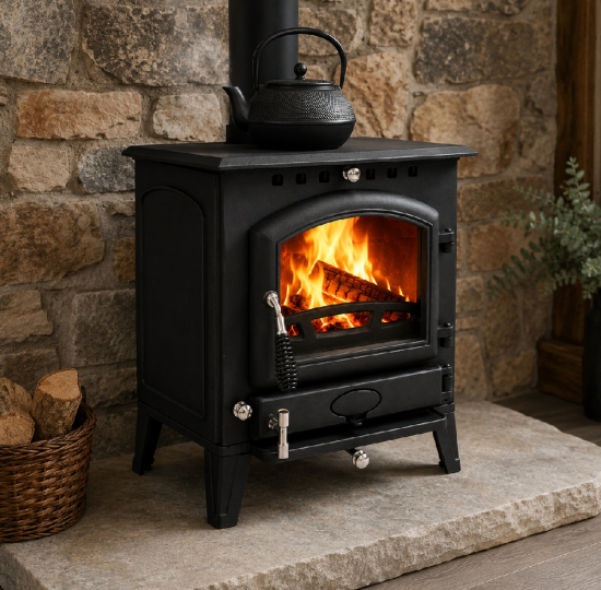 EEK A - Robuster Gusskaminofen Kenzo I mit 7,9 kW