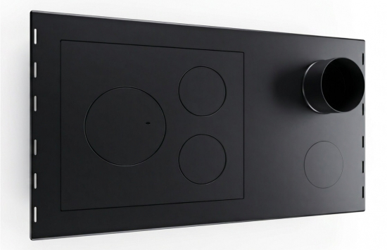 EEK A+ Küchenofen Holzherd R ECO INOX mit Edelstahlbackofen, rechte Version - 7 kW