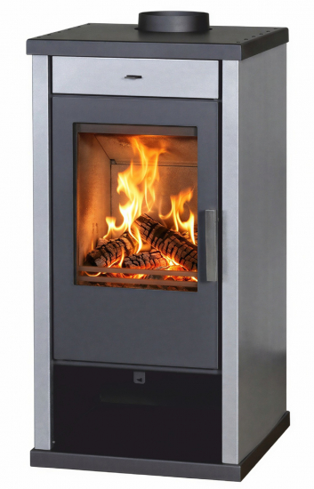EEK A+ Kaminofen Victoria Vanessa Lux cast grey - 7,52 kW