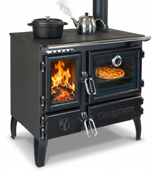 EEK A - Premium-Holzherd Modell 214 mit 6,04kW - Viel Gusseisen!