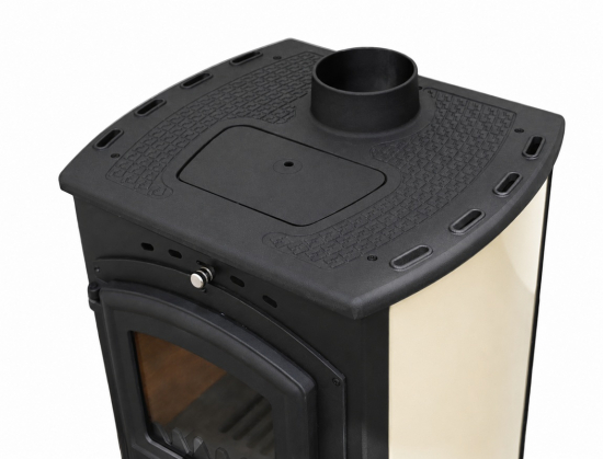 EEK A+ Kaminofen Modena 4.0 creme mit 7,4 kW