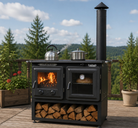 Outdoor-Dauerbrandherd Gartenkamin Holzherd S108
