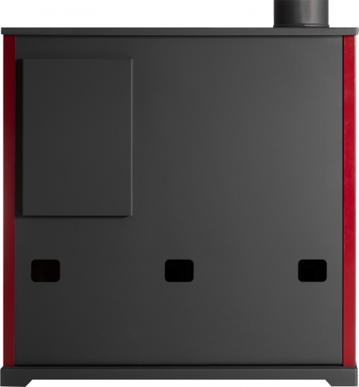 EEK A+ Küchenofen Holzherd Perfect ECO LUX bordeaux, linke Version - 7,38 kW Dauerbrandherd
