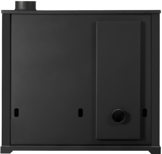 EEK A+ Küchenofen Holzherd Practik LUX schwarz, rechte Version - 9,5 kW, ext. Zuluft - Dauerbrand