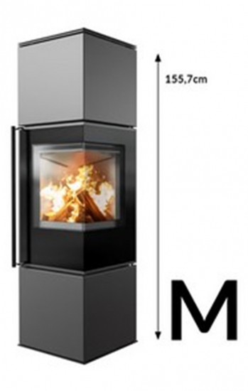 *Eck-Kaminofen Kratki REN/M/P rechts Ø 150 - 7 kW
