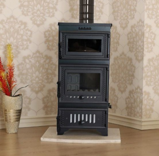 EEK A Kaminofen mit Backfach und Herdplatte Modell S103 - 10,5kW
