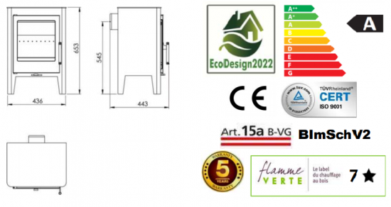 EEK A Kaminofen Panadero Jazz - 5,9kW