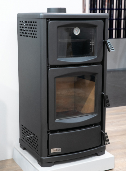 EEK A Kaminofen Teba TS-16 Backfach, dauerbrandfähig 8kW
