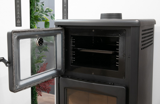 EEK A Kaminofen Teba TS-16 Backfach, dauerbrandfähig 8kW