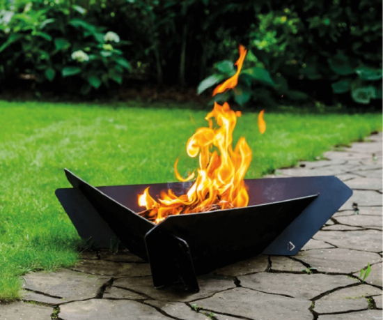 Feuerschale TRIGON Feuerstelle Outdoor Feuerkorb Design