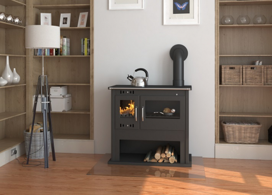 EEK A Küchenofen Holzherd Victoria VIKI LUX schwarz - 10,5kW