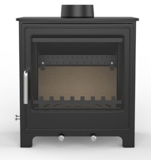 EEK A Kleiner Kaminofen Z08, externe Zuluft, Holz&Kohle + dauerbrandf. – 8 kW