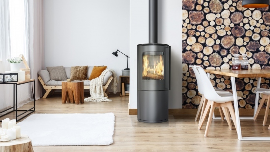 *EEK A+ Kreisrunder Kaminofen Kratki PICARD - 9kW