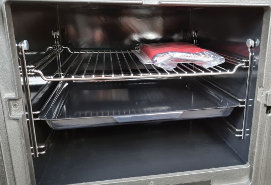 EEK A+ Küchenofen Holzherd Plamen Slavonac N weiß, linke Version - 8 kW Dauerbrandherd