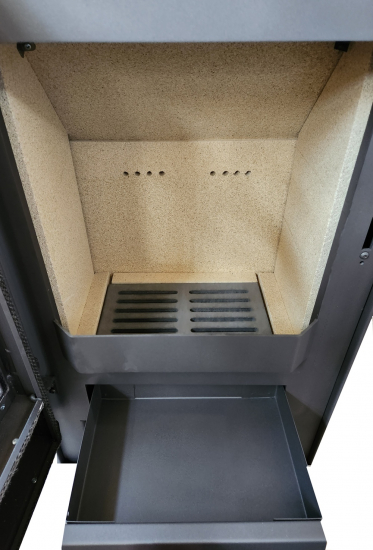 EEK A+ Runder Premium-Kaminofen TORONTO, schwarz - 6,3 kW