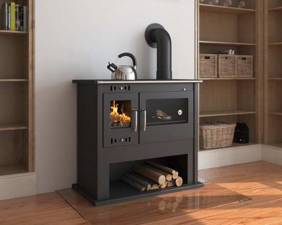 EEK A Küchenofen Holzherd Victoria VIKI LUX schwarz - 10,5kW
