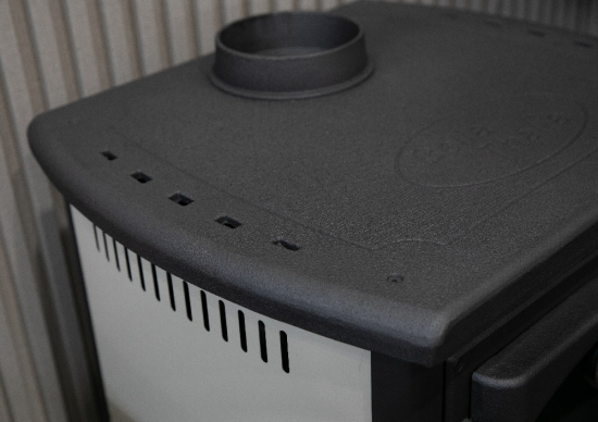 EEK A - Kaminofen mit Backfach und Herdplatte Cucina creme - 9,7kW