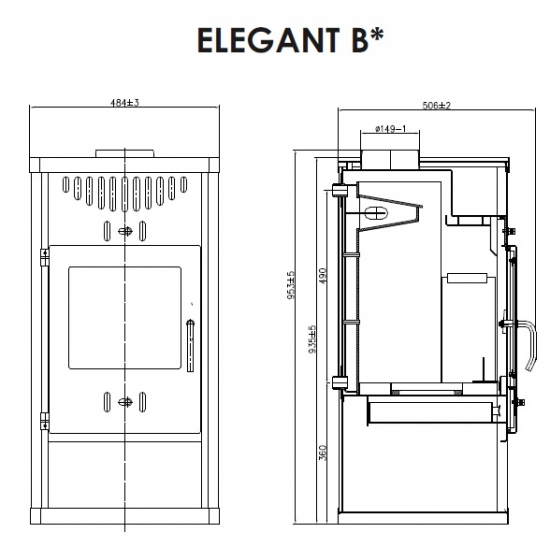 Wasserführender Kaminofen Victoria Elegant B – 12kW Wasserführender Kaminofen Victoria Elegant B – 12kW