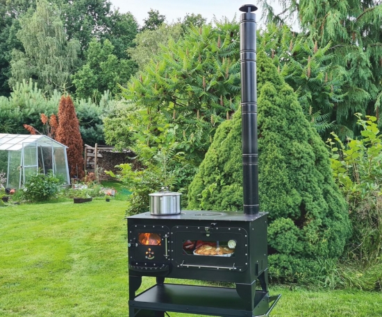 XL Pizza-/Brotbackofen "Elise XL" Gartenküche Holzbackofen Outdoor-Herd Gartenfeuer