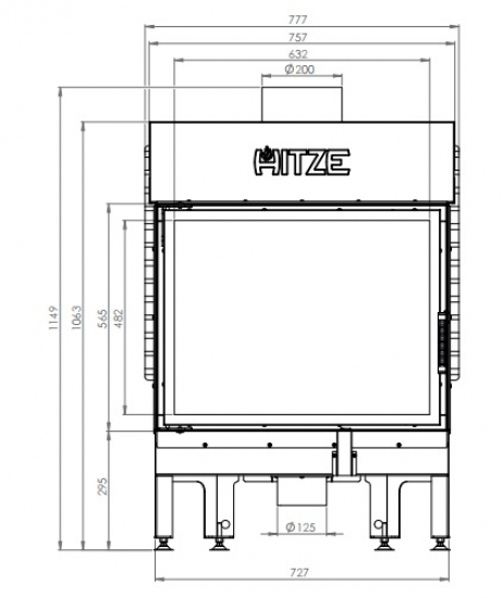 EEK A+ - Kamineinsatz HITZE Albero AL16S.H DECO -16kW