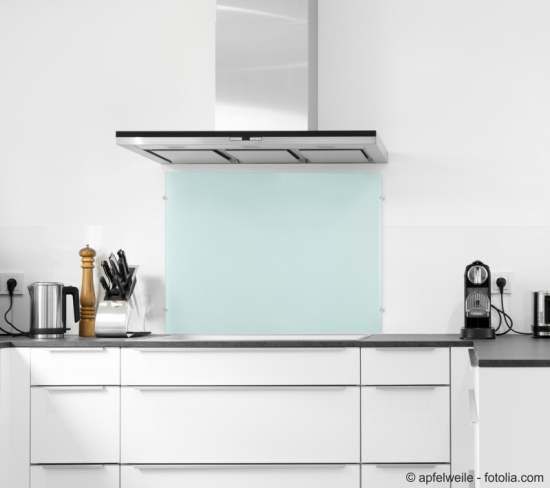 *Frosty* 100x40cm - Echtglas-Küchenrückwand Spritzschutz Herd Fliesenspiegel Glasplatte Rückwand