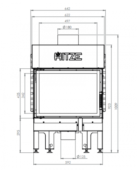 EEK A - Kamineinsatz HITZE Albero AL9S.H DECO- 9kW
