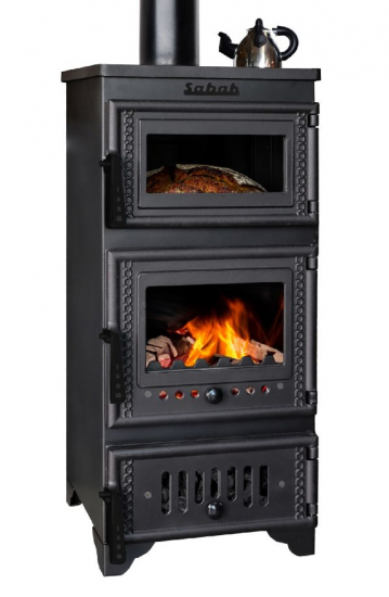 EEK A Kaminofen mit Backfach und Herdplatte Modell S103 - 10,5kW