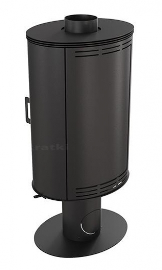 EEK A - 360° drehbarer Kaminofen Kratki KOZA AB S NO mit vollverglaster Front - 8 kW