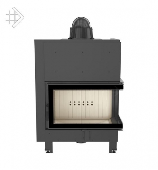 EEK A+ - Eck-Kamineinsatz Kratki MBO 15 rechts - 15 kW