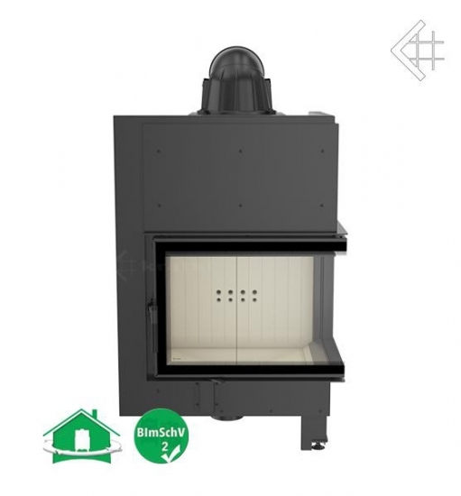 EEK A - Eck-Kamineinsatz Kratki MBZ 13, Seitenglas rechts - 13 kW
