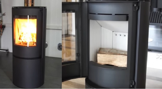 *EEK A+ Kreisrunder Kaminofen Kratki PICARD - 9kW