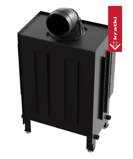 EEK A Eck-Kamineinsatz Kratki LUCY rechts mit 12 kW