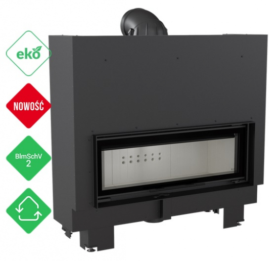 *EEK A - Extra breiter Kamineinsatz Kratki MB 100 mit Hebetür mit 14 kW