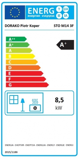 EEK A+ 3seitiger Kaminofen DORAKO STO M 14 3F ECODESIGN - 8,5 kW