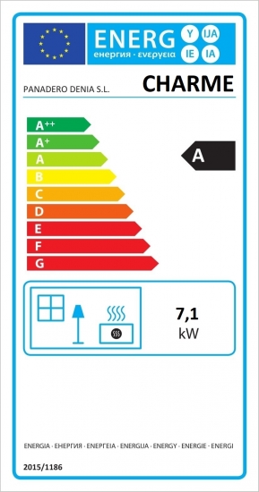 EEK A 3-Scheiben Kaminofen Panadero Charme - 7,1kW mit XXL-Sichtscheiben