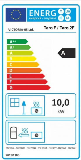 EEK A Kaminofen mit Backfach+Herdplatte Victoria Taro F schwarz – 9,53 kW