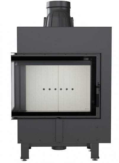 *EEK A - Eck-Kamineinsatz Kratki LUCY/12/L/BS mit Seitenglas links - 12kW