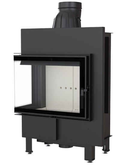 *EEK A - Eck-Kamineinsatz Kratki LUCY/12/L/BS mit Seitenglas links - 12kW